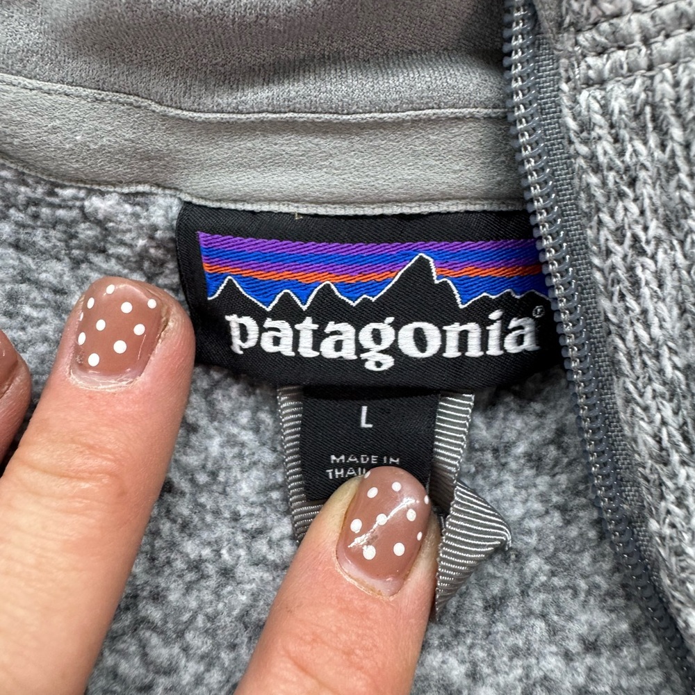 Patagonia Heather Gray Zip-Up Fleece